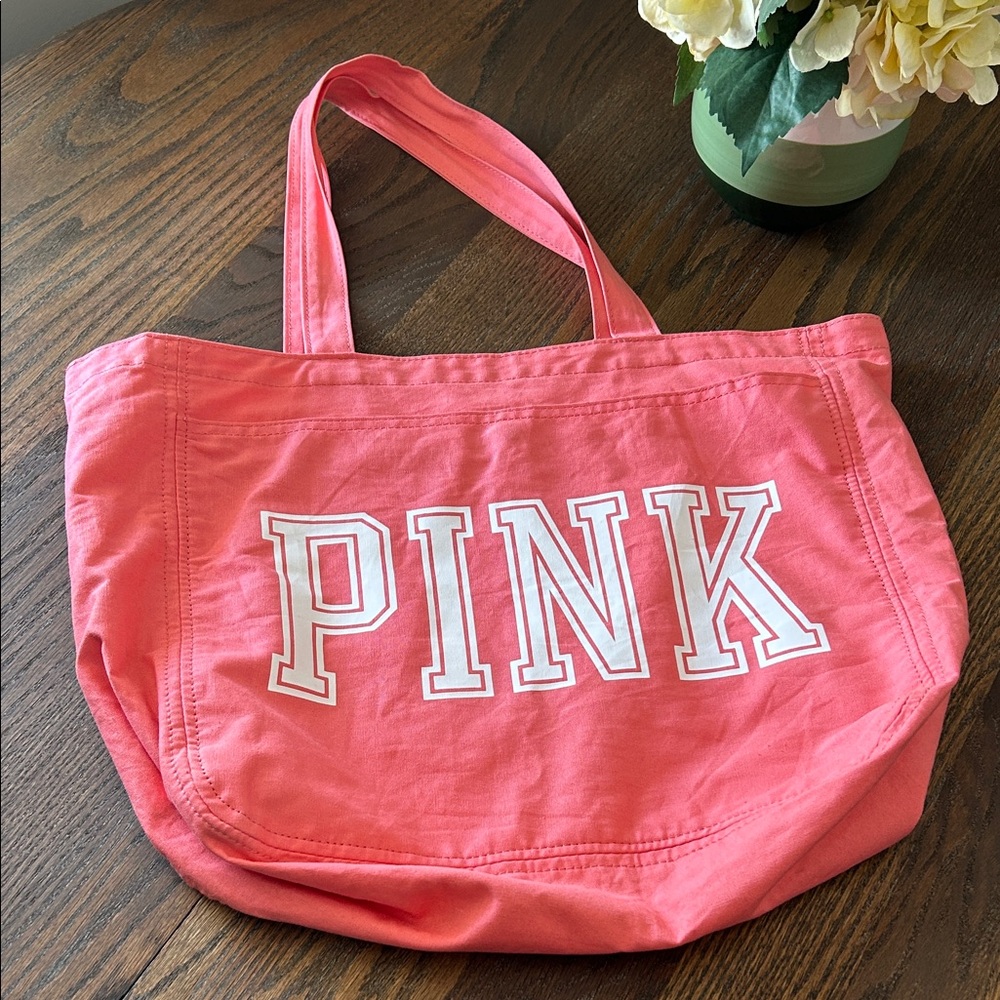 PINK Victoria's Secret Bright Pink Tote Bag